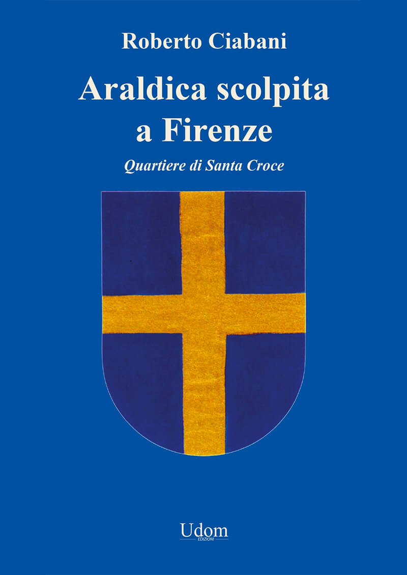 "Araldica scolpita a Firenze quartiere di Santa Croce" lo stemma del quartiere disegnato dall'autore