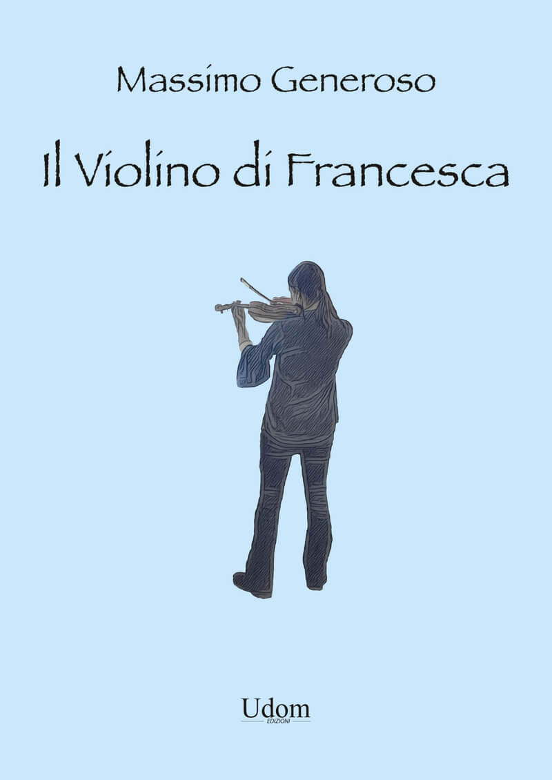 la protagonista di spalle mentre suona il violino